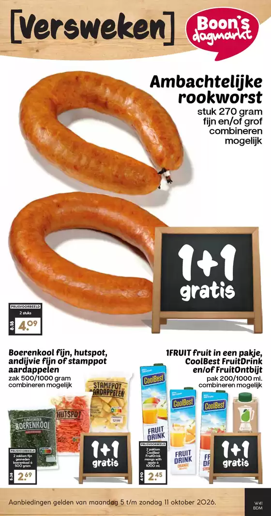 Catalogus van Boon's Markt | Speciale aanbiedingen voor u | 2026-10-05T00:00:00.000Z - 2026-10-11T00:00:00.000Z
