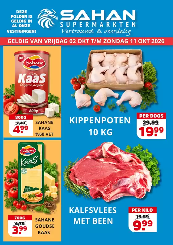 Sahan Supermarkten folder in Assen | FOLDER 2 OKT TM 11 OKT | 2026-10-02T00:00:00.000Z - 2026-10-11T00:00:00.000Z