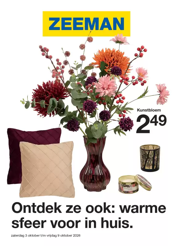 Zeeman folder in Enschede | Zeeman Week 41 zaterdag 3 oktober tm vrijdag 9 oktober 2026. | 2026-10-03T00:00:00.000Z - 2026-10-09T00:00:00.000Z