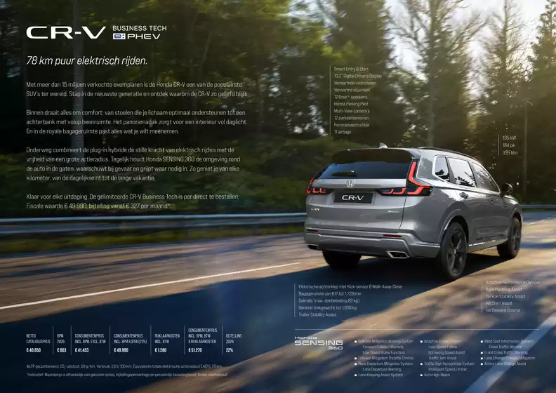 Catalogus van Honda | Honda Cr v business tech | 2026-10-03T00:00:00.000Z - 2026-10-17T00:00:00.000Z