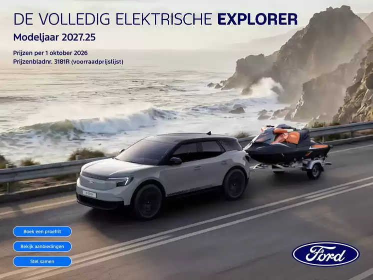 Ford folder in Sappemeer | PL elektrische explorer MY2027 25 | 2026-10-07T00:00:00.000Z - 2026-10-21T00:00:00.000Z