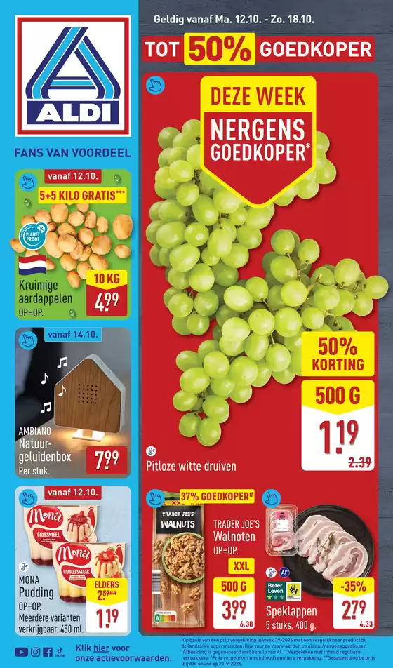 Aldi folder in  | Actuele speciale acties | 2026-10-12T00:00:00.000Z - 2026-10-18T00:00:00.000Z