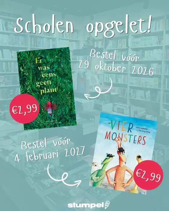 Catalogus van Stumpel | Scholen opgelet! | 2026-10-09T00:00:00.000Z - 2026-10-23T00:00:00.000Z