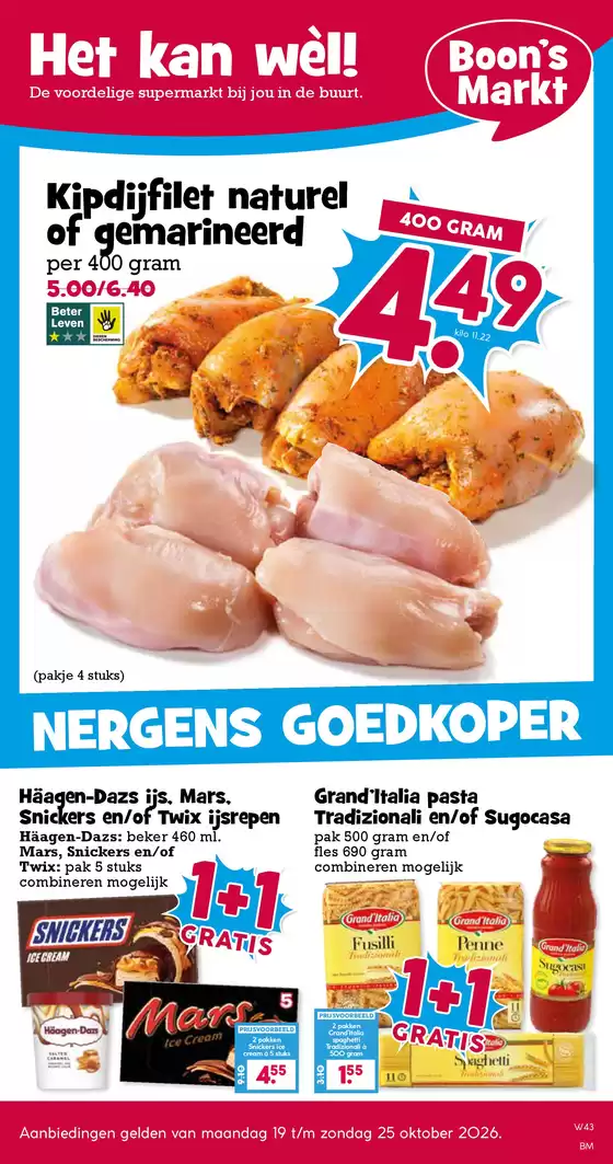 Catalogus van Boon's Markt in Wijk en Aalburg | Aantrekkelijke speciale aanbiedingen voor iedereen | 2026-10-19T00:00:00.000Z - 2026-10-25T00:00:00.000Z