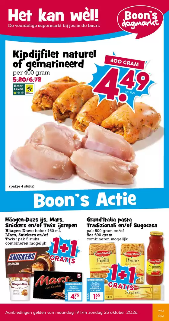Boon's Markt folder in Utrecht | Actuele deals en aanbiedingen | 2026-10-19T00:00:00.000Z - 2026-10-25T00:00:00.000Z