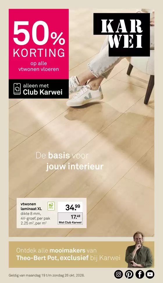 Catalogus van Karwei | Actuele koopjes en aanbiedingen | 2026-10-19T00:00:00.000Z - 2026-10-26T00:00:00.000Z