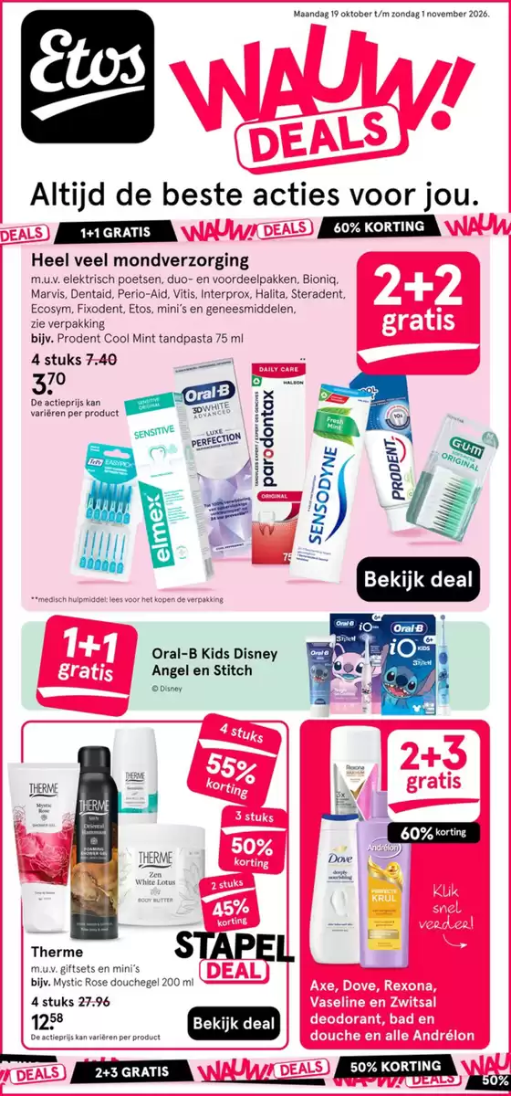 Catalogus van Etos | Wauw! Deals | 2026-10-19T00:00:00.000Z - 2026-11-01T00:00:00.000Z