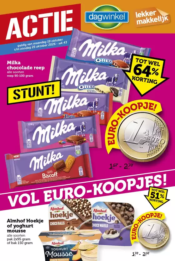 Catalogus van Lekker Makkelijk in Weesp | Dagwinkel folder week 43 | 2026-10-19T00:00:00.000Z - 2026-10-25T00:00:00.000Z