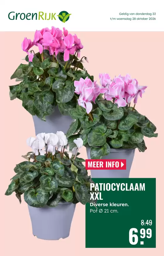 Catalogus van GroenRijk | Exclusieve deals en koopjes | 2026-10-22T00:00:00.000Z - 2026-10-28T00:00:00.000Z