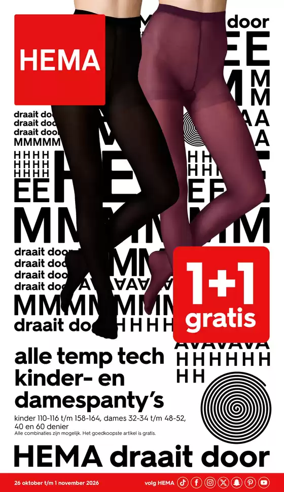 Catalogus van Hema | Hema folder | 2026-10-26T00:00:00.000Z - 2026-11-01T00:00:00.000Z