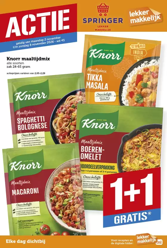 Catalogus van Lekker Makkelijk in Pernis | Springer folder week 45 | 2026-11-02T00:00:00.000Z - 2026-11-08T00:00:00.000Z