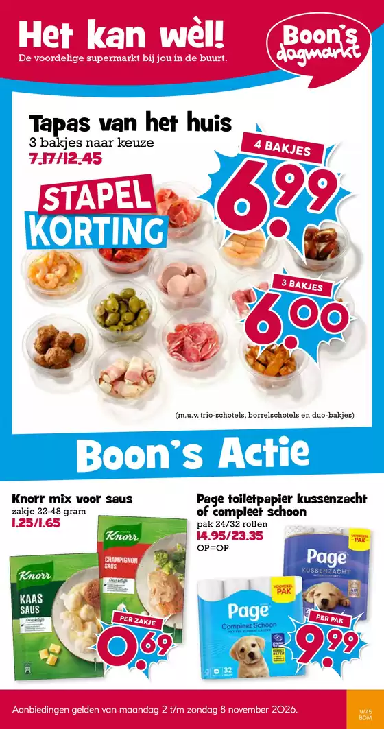 Catalogus van Boon's Markt | Ontdek aantrekkelijke aanbiedingen | 2026-11-02T00:00:00.000Z - 2026-11-08T00:00:00.000Z
