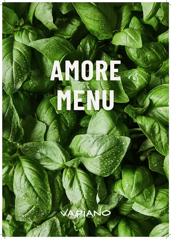 Amore Menu