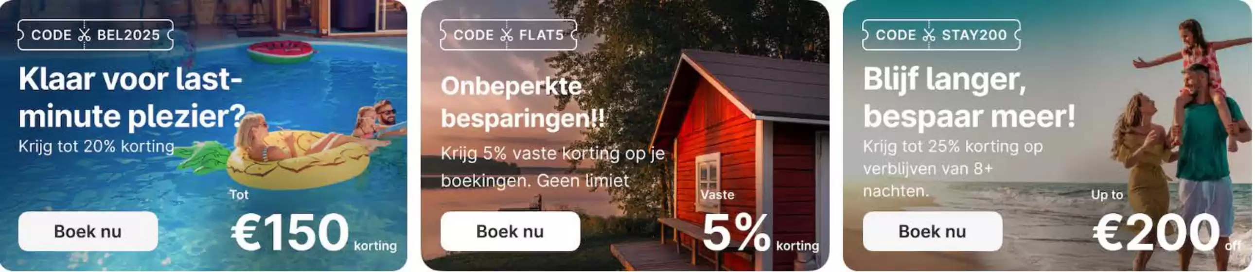 Tot €150 korting