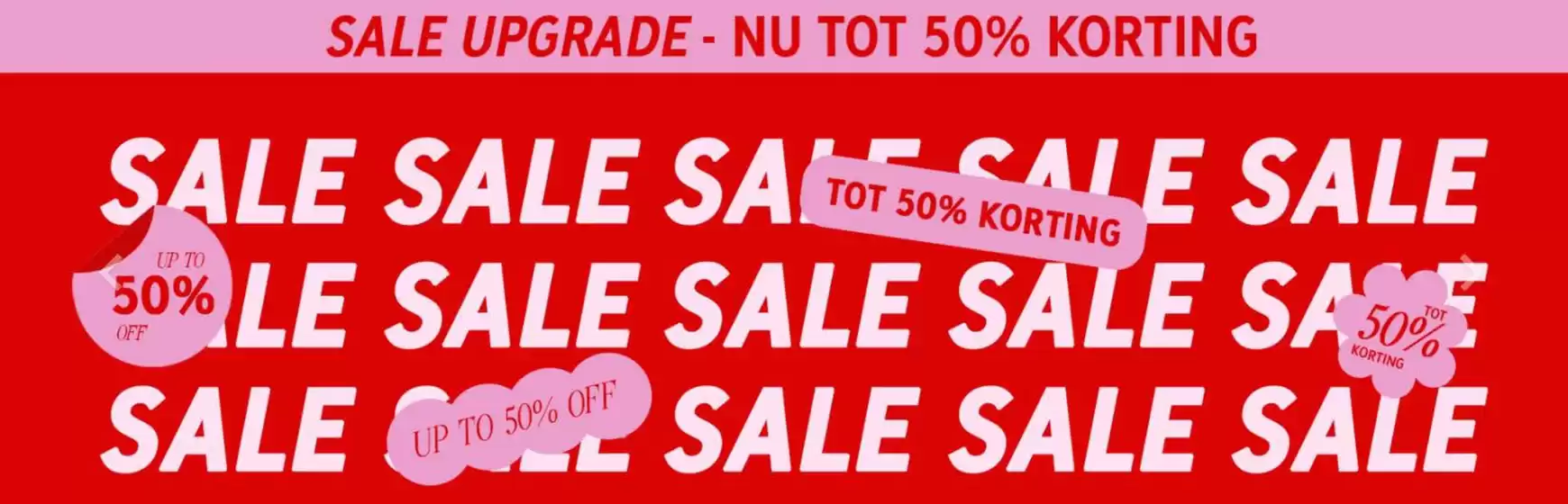 Sale upgrade - nu tot 50% korting