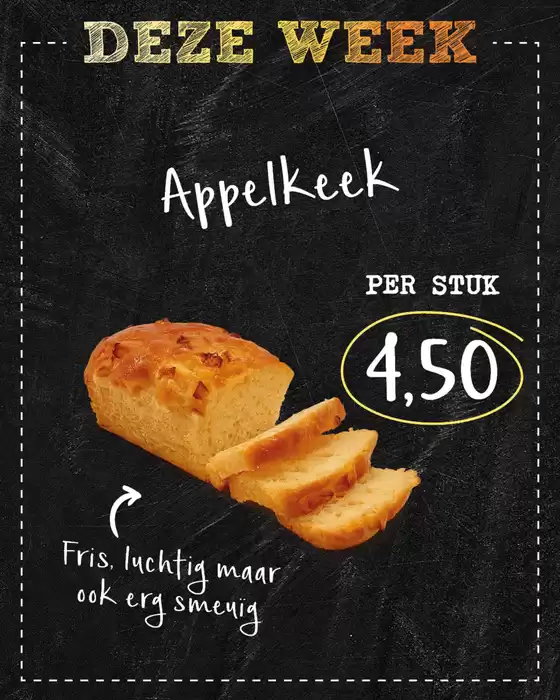 Catalogus van Bakkerij 't Stoepje in Veldhoven | Actuele koopjes en aanbiedingen | 2025-07-20T00:00:00.000Z - 2025-08-03T00:00:00.000Z