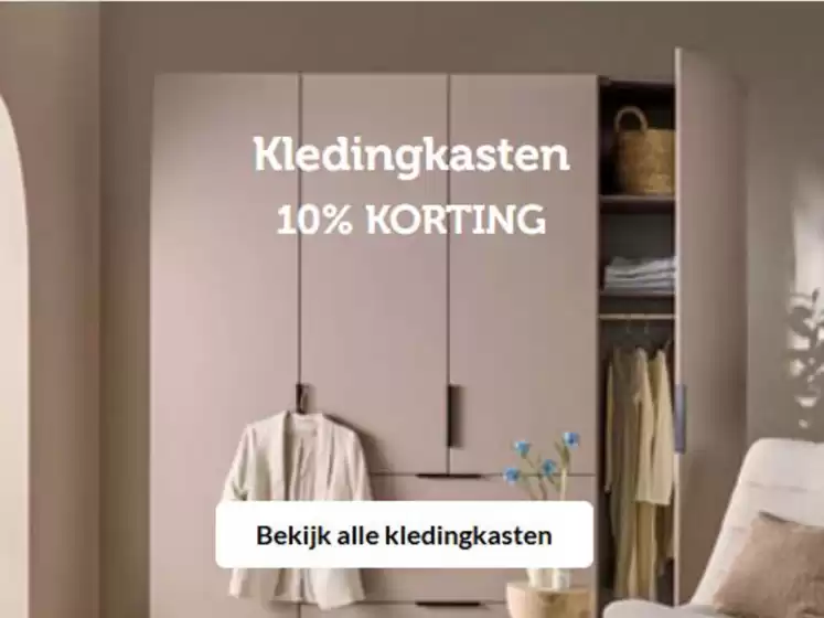 Catalogus van Woonexpress in Amsterdam | Kledingkasten 10% korting | 2025-08-20T00:00:00.000Z - 2025-09-03T00:00:00.000Z