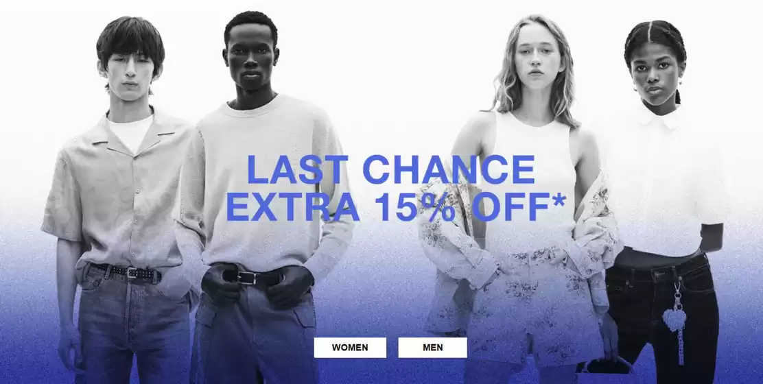 Last chance extra 15% off