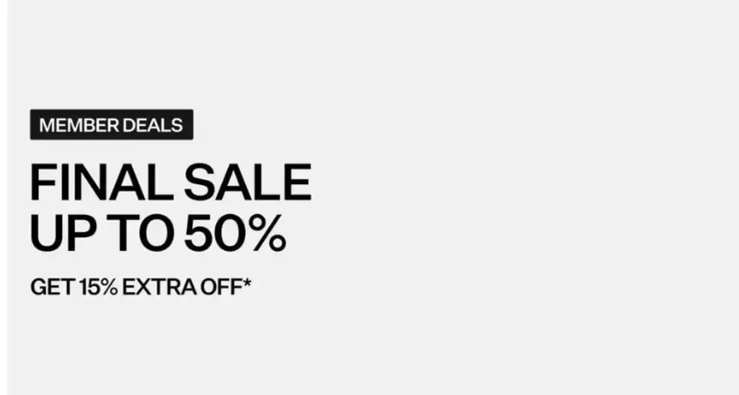 Final sale up to 50%