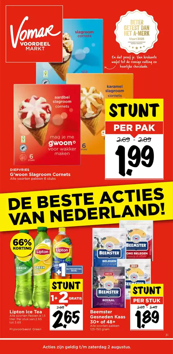 Catalogus van Vomar in Amersfoort | De beste aanbiedingen van Nederland | 2025-07-31T00:00:00.000Z - 2025-08-02T00:00:00.000Z