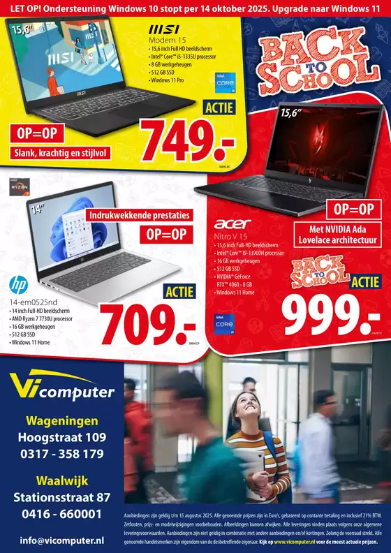 Back to school Actie