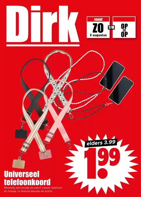 Catalogus van Dirk in Horn | Topaanbiedingen voor slimme spaarders | 2025-08-03T00:00:00.000Z - 2025-08-09T00:00:00.000Z