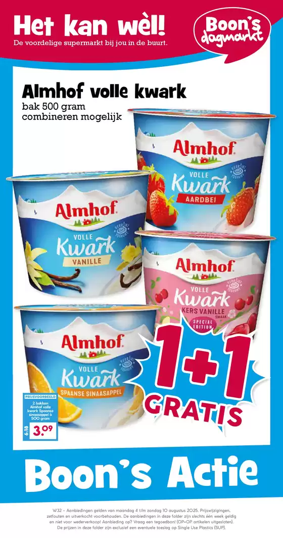 Catalogus van Boon's Markt in Horn | Actuele koopjes en aanbiedingen | 2025-08-04T00:00:00.000Z - 2025-08-10T00:00:00.000Z