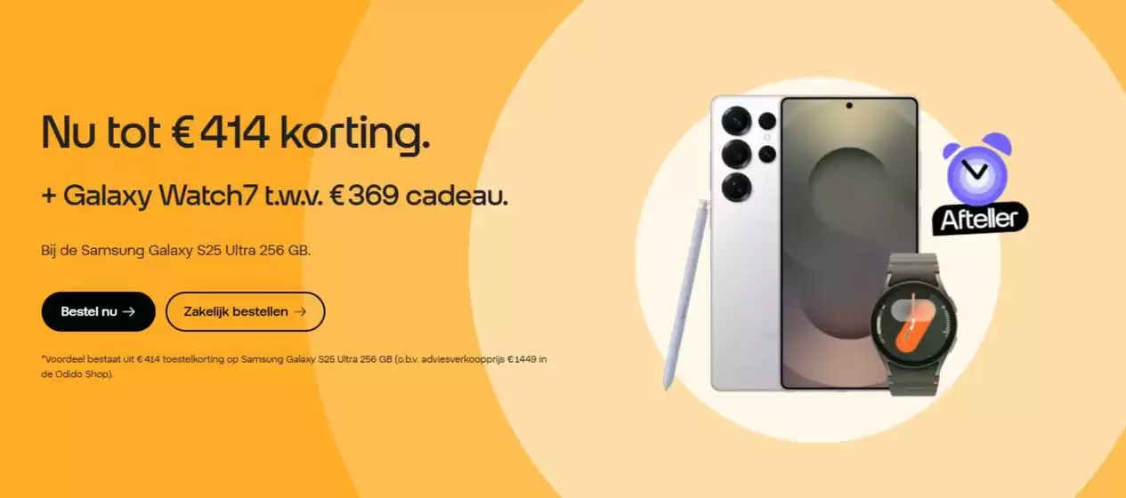 Nu tot € 414 korting.