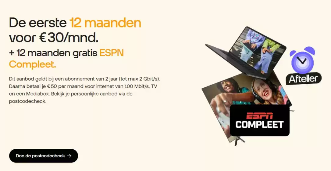 Nu tot € 414 korting.