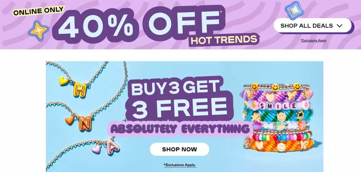 Catalogus van Claire's in Ede | 40% Off | 2025-08-05T00:00:00.000Z - 2025-08-19T00:00:00.000Z
