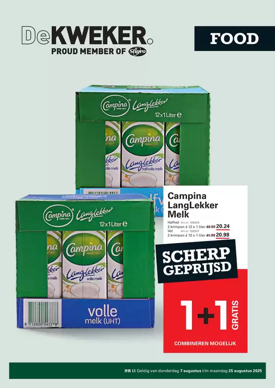 Catalogus van De Kweker in Noordwijk | Food | 2025-08-05T00:00:00.000Z - 2025-08-25T00:00:00.000Z