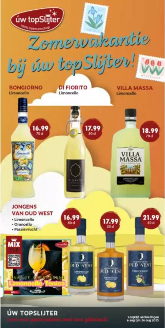 Catalogus van Úw topSlijter in Maasbree | Zomervakantie bij úw top Slijten!! | 2025-08-05T00:00:00.000Z - 2025-08-26T00:00:00.000Z