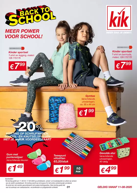 Catalogus van Kik in Veenendaal | KiK Textilien und Non Food GmbH (NL) | 2025-08-11T00:00:00.000Z - 2025-08-17T00:00:00.000Z