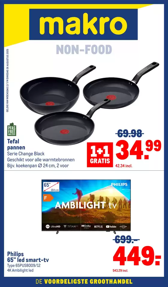Catalogus van Makro in Almere | Onze beste deals voor u | 2025-08-13T00:00:00.000Z - 2025-08-26T00:00:00.000Z