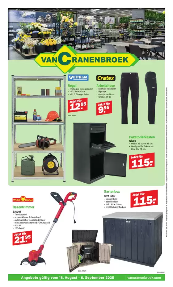 Catalogus van Van Cranenbroek in Utrecht | Prospekt 12 woche3333 de DE | 2025-08-15T00:00:00.000Z - 2025-09-06T00:00:00.000Z