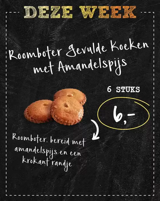 Catalogus van Bakkerij 't Stoepje | Geweldig aanbod voor koopjesjagers | 2025-08-18T00:00:00.000Z - 2025-09-01T00:00:00.000Z