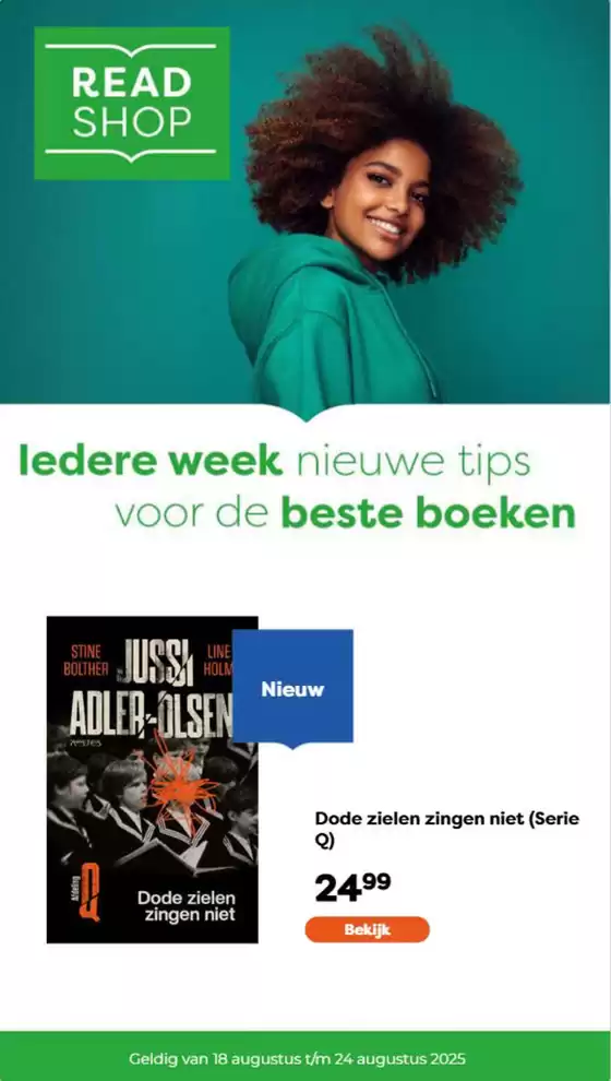 Catalogus van The Read Shop in Breda | Ledere week nieuwe tips voor de beste boeken | 2025-08-18T00:00:00.000Z - 2025-08-24T00:00:00.000Z