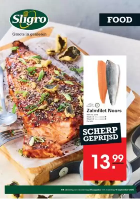 Catalogus van Sligro in Breda | Geweldige kortingen op geselecteerde producten | 2025-08-28T00:00:00.000Z - 2025-09-15T00:00:00.000Z