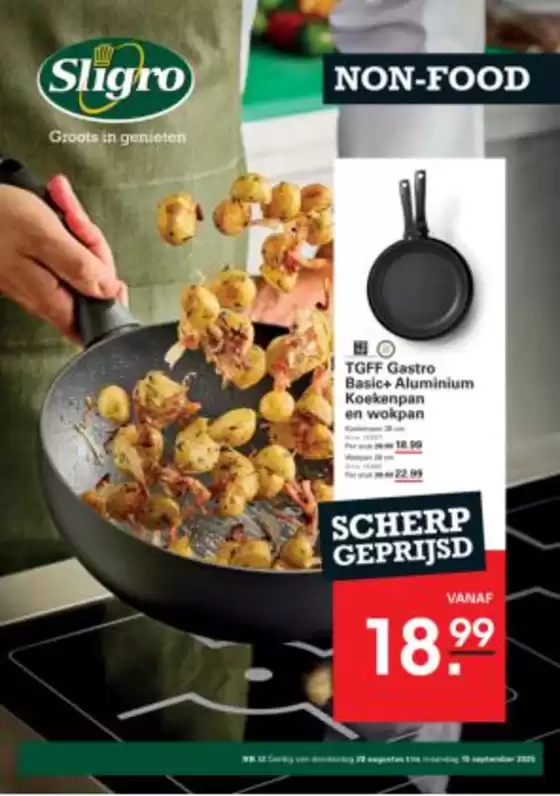 Catalogus van Sligro in Breda | Aanbiedingen voor koopjesjagers | 2025-08-28T00:00:00.000Z - 2025-09-15T00:00:00.000Z