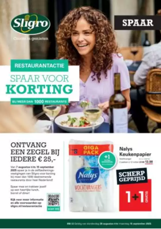 Catalogus van Sligro in Hardenberg | Exclusieve deals voor onze klanten | 2025-08-28T00:00:00.000Z - 2025-09-15T00:00:00.000Z