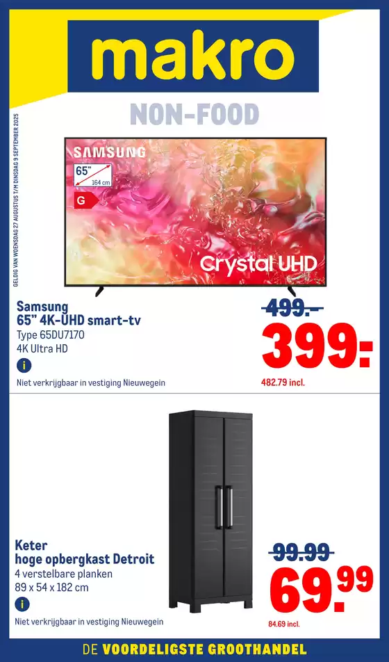 Catalogus van Makro | Non-Food | 2025-08-27T00:00:00.000Z - 2025-09-09T00:00:00.000Z