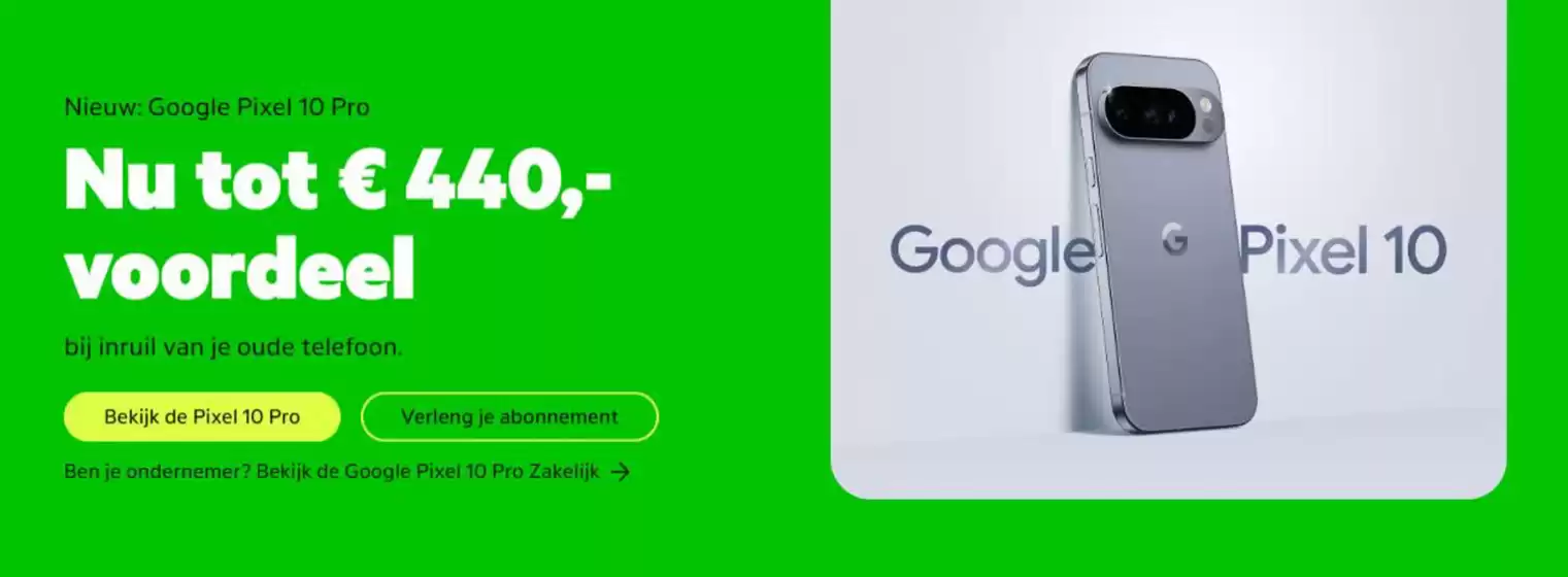Nu tot € 440,- voordeel