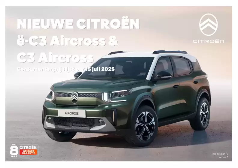 Catalogus van Citroën in Roden | Citroën Nieuwe C3 Aircross | 2025-08-28T00:00:00.000Z - 2025-09-11T00:00:00.000Z