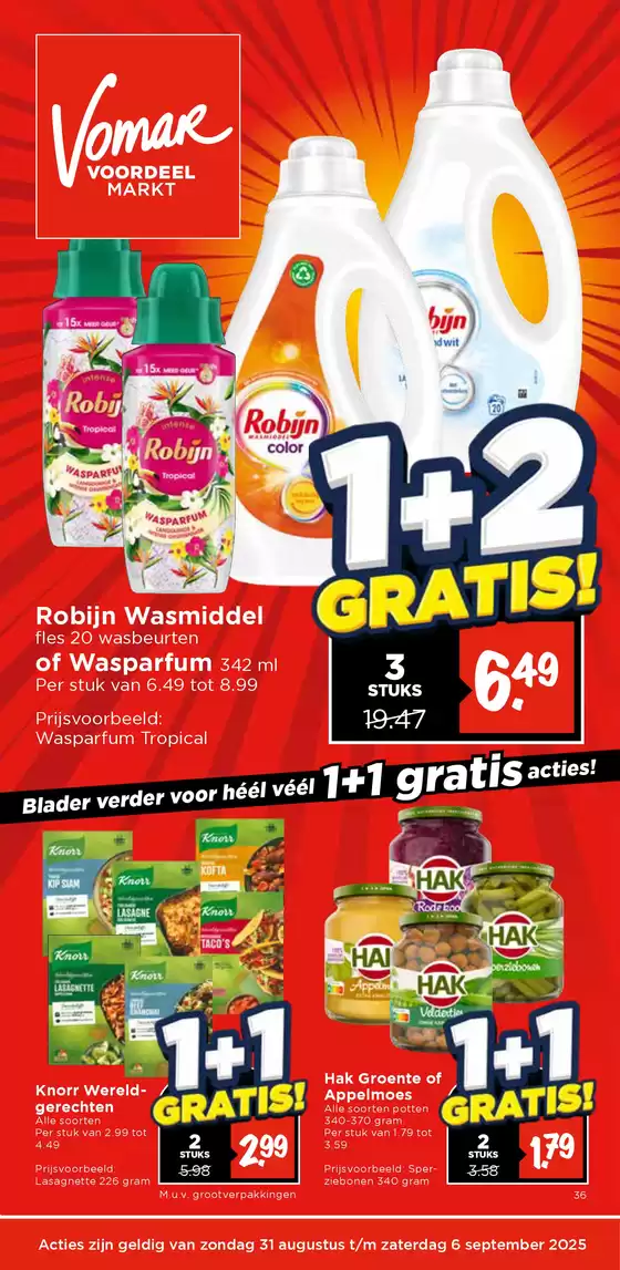 Catalogus van Vomar in 't Harde | De beste aanbiedingen van Nederland | 2025-08-31T00:00:00.000Z - 2025-10-04T00:00:00.000Z