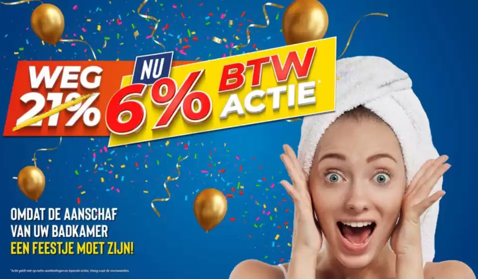 Nu btw 6% actie 