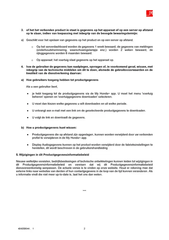 Honda NETHERLANDS Connected Car Information Sheet.pdf