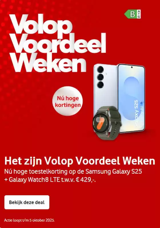 Catalogus van Vodafone | Nú hoge kortingen | 2025-09-08T00:00:00.000Z - 2025-10-05T00:00:00.000Z