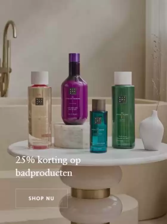 25% korting op badproducten