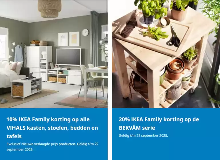 10% ikea family korting op alle vihals kasten, stoelen, bedden en tafels