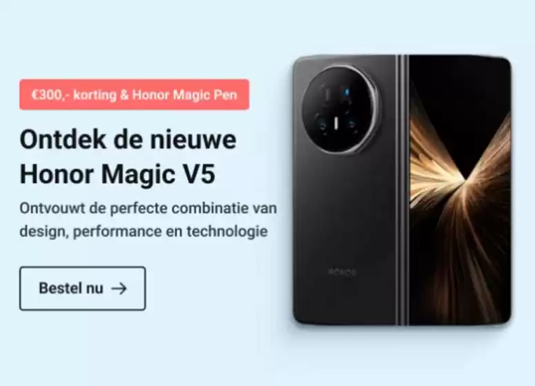 Ontdek de nieuwe Honor Magic V5